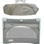 Giường cũi cho bé Joie Kubbie Sleep Foggy Gray (tối đa 9kg)