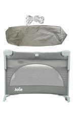 Giường cũi cho bé Joie Kubbie Sleep Foggy Gray (tối đa 9kg)