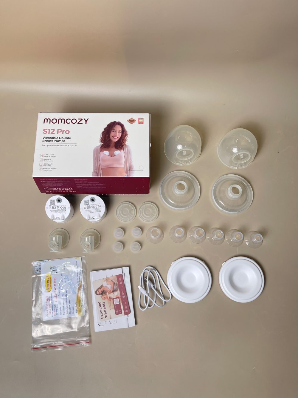 Máy hút sữa Momcozy S12 Pro (10/01/2027, full box), tặng kèm kem trị nứt đầu ti Medela - Ảnh 12