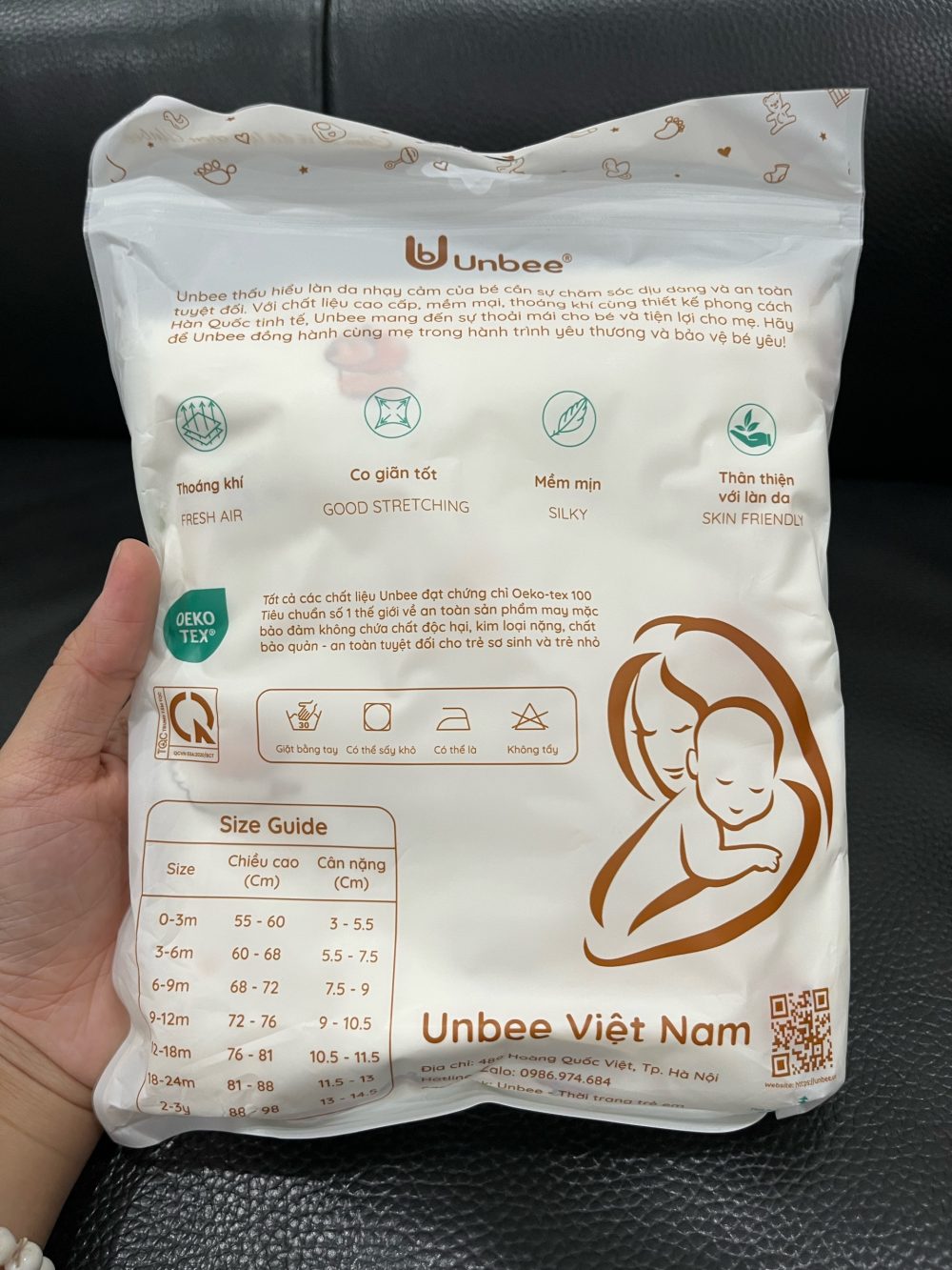 Quấn chũn sơ sinh tặng kèm che thóp Unbee hoạ tiết capypara ( size: 0->3m) - Ảnh 5