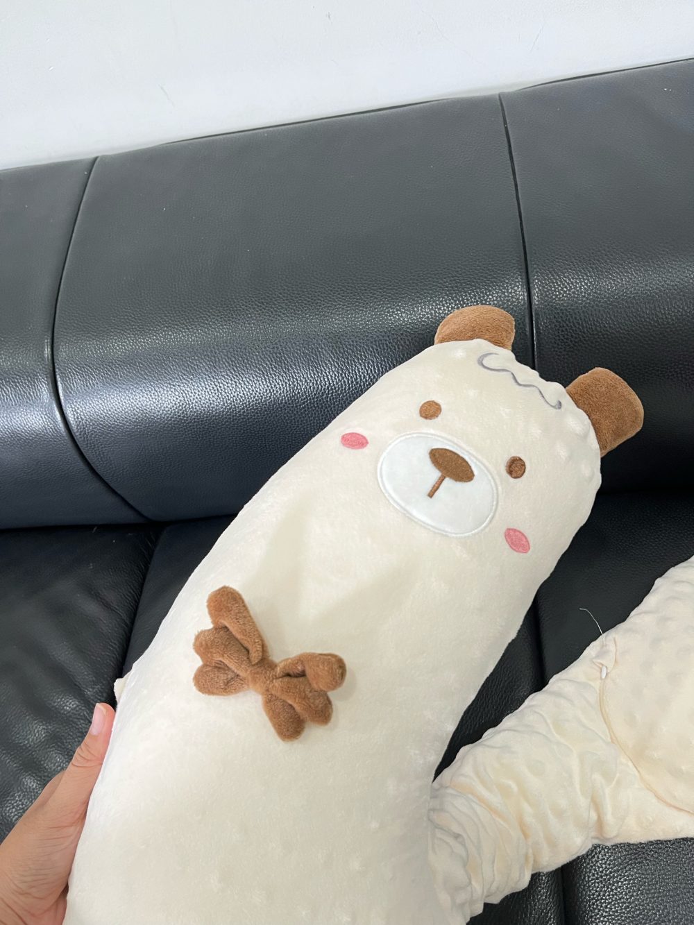 Gối ôm bé ngủ Veeou màu be ( size: 0m+) - Ảnh 4
