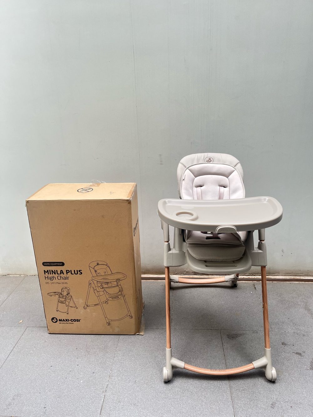 Ghế ăn cho bé Maxi-Cosi Minla Plus, Elegance Beige ( size: Sơ sinh -> 60kg), full box - Ảnh 4