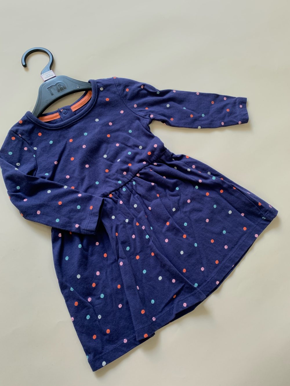 Set 2 đầm tay dài Mother Care hoạ tiết màu xám, xanh - Ảnh 6