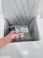 Ghế ăn dặm cho bé BabyHop màu trắng kèm thanh gác chân (6→36m) - Ảnh 10