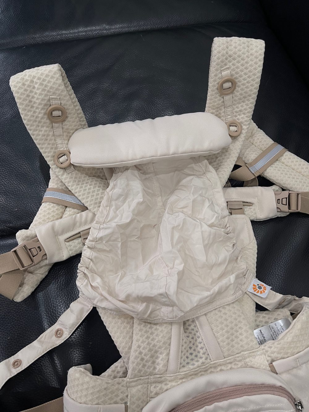 Địu Ergobaby Omni Breeze màu be (no box, size: 3kg2→20kg~ 0→48m) - Ảnh 7