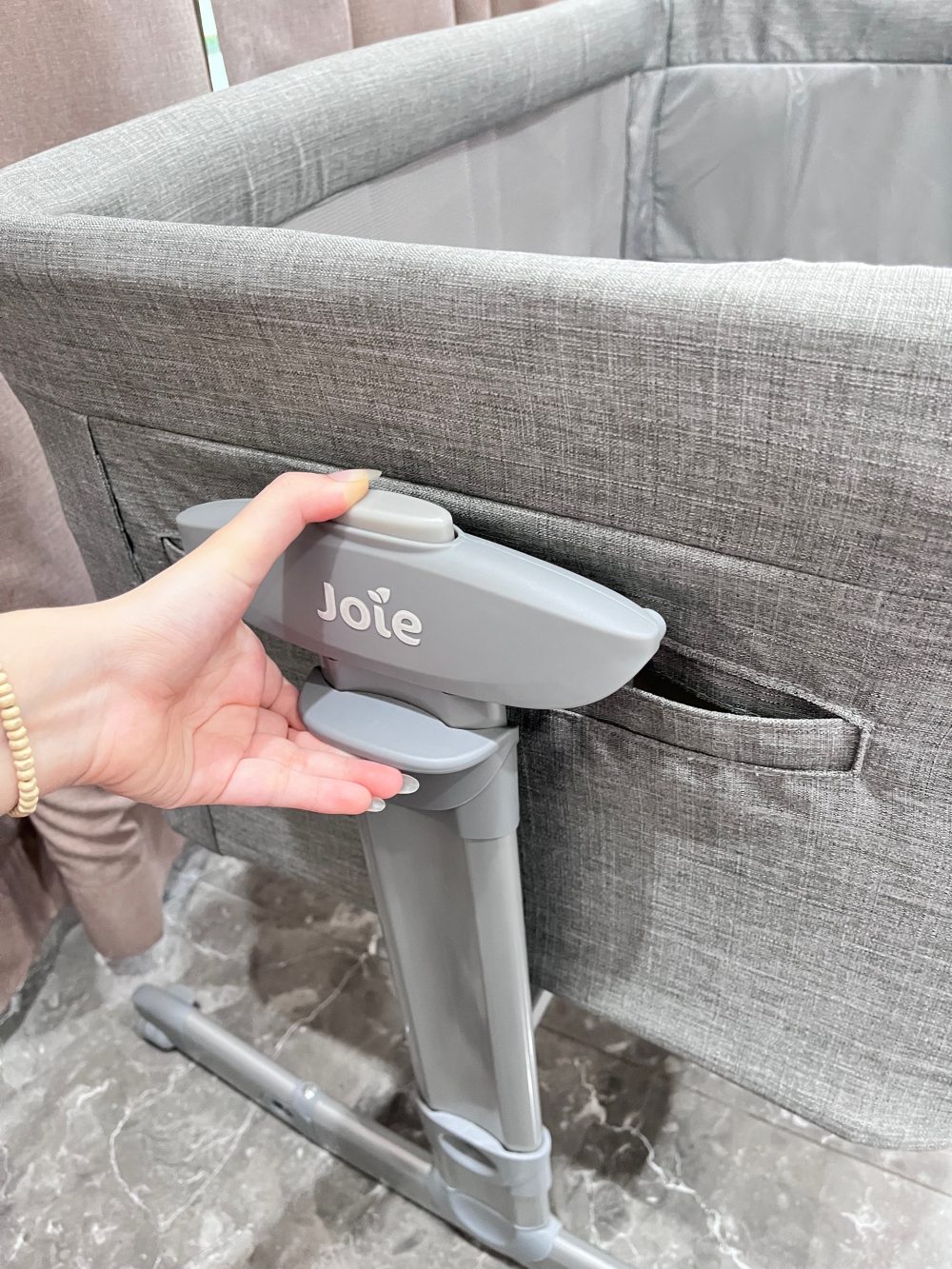 Nôi ngủ Joie Roomie Glide Foggy màu xám (tối đa 9kg) - Ảnh 5