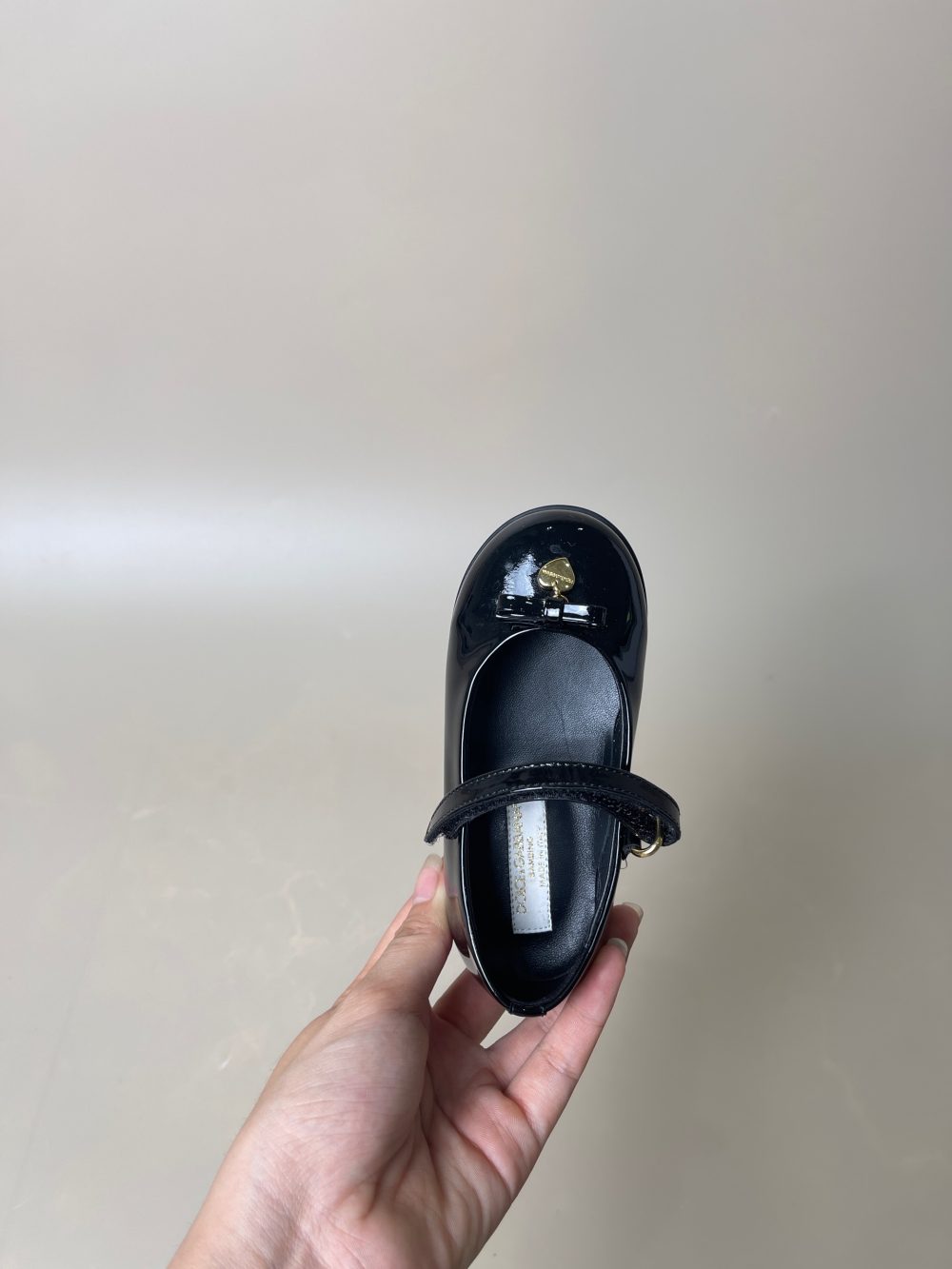 Giày búp bê Dolce&Gabbana (auth) - màu đen da bóng fullbox (size 21) - lòng chân 13-13,5cm - Ảnh 8