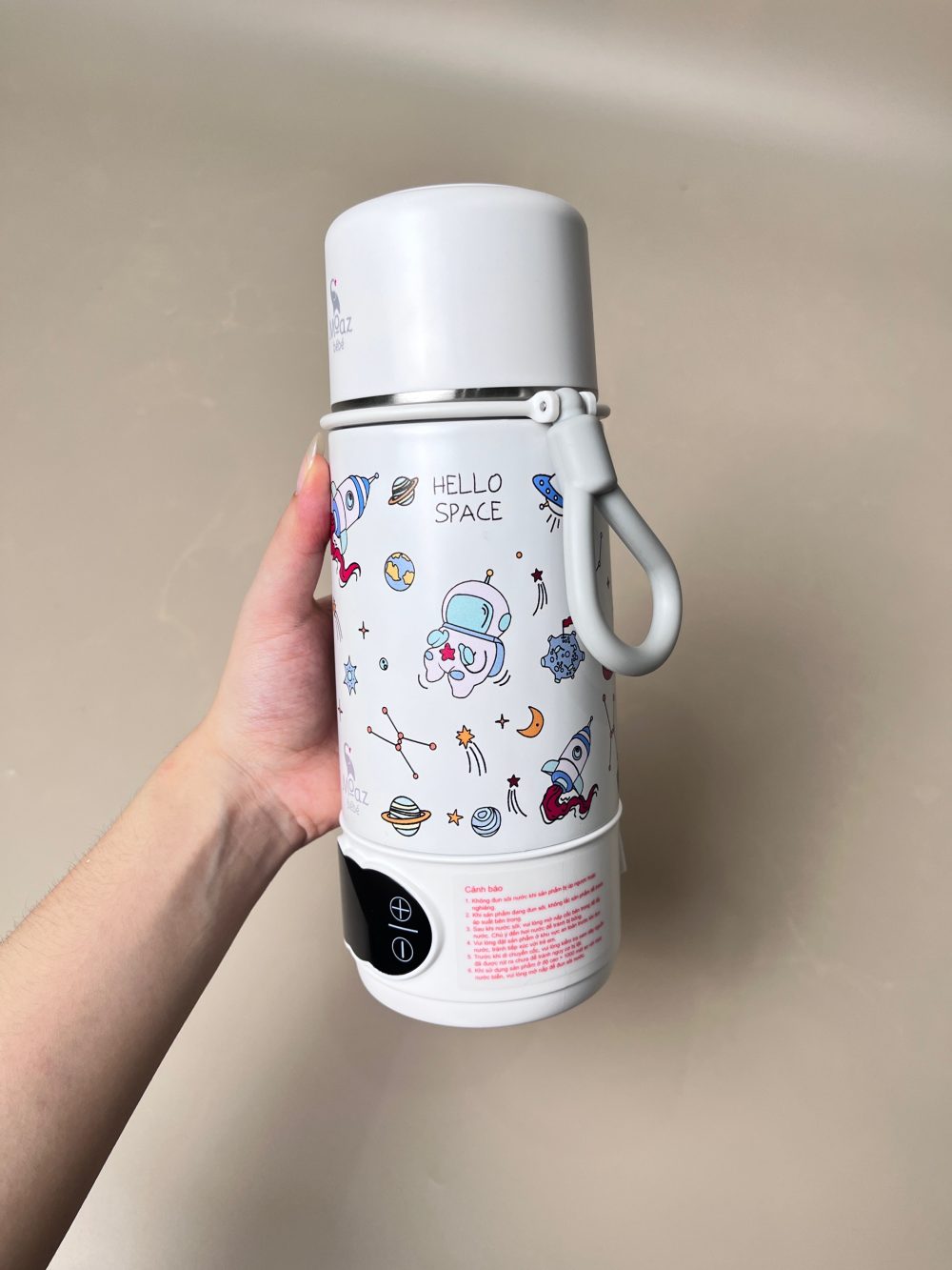 Bình đun nước cầm tay Moaz BéBé màu trắng (no box) - Ảnh 8