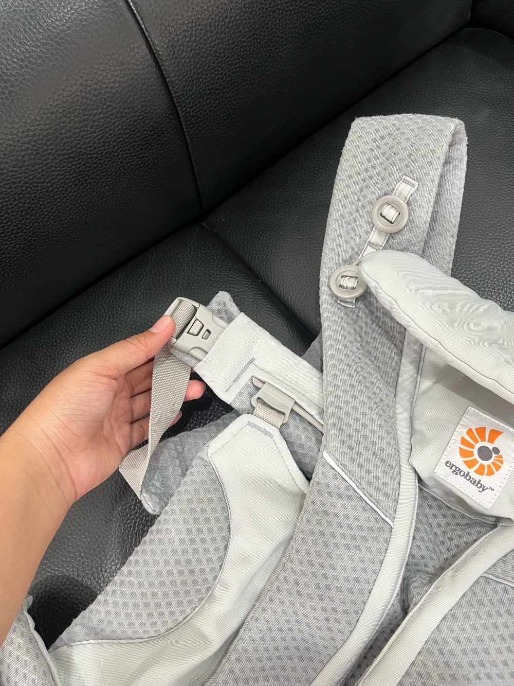Địu cho bé Ergobaby Omni Breeze, Pearl Grey ( size: 3kg2->20kg~ 0->48m) - Ảnh 3