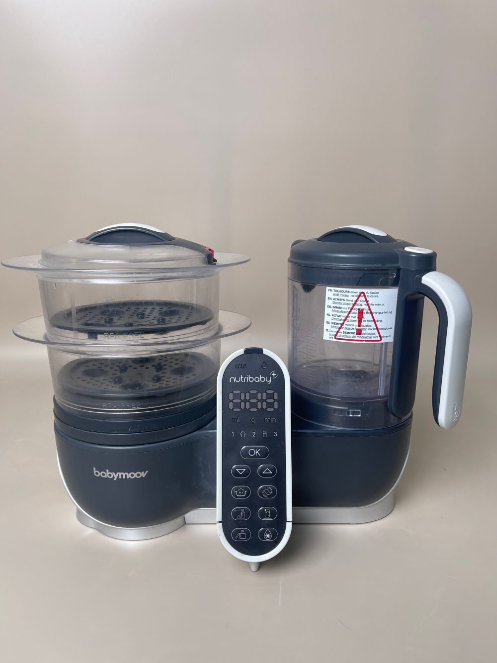 Máy tiệt trùng xay hấp đa năng Babymoov Nutribaby Plus 5 in 1 ( full box) - Ảnh 23