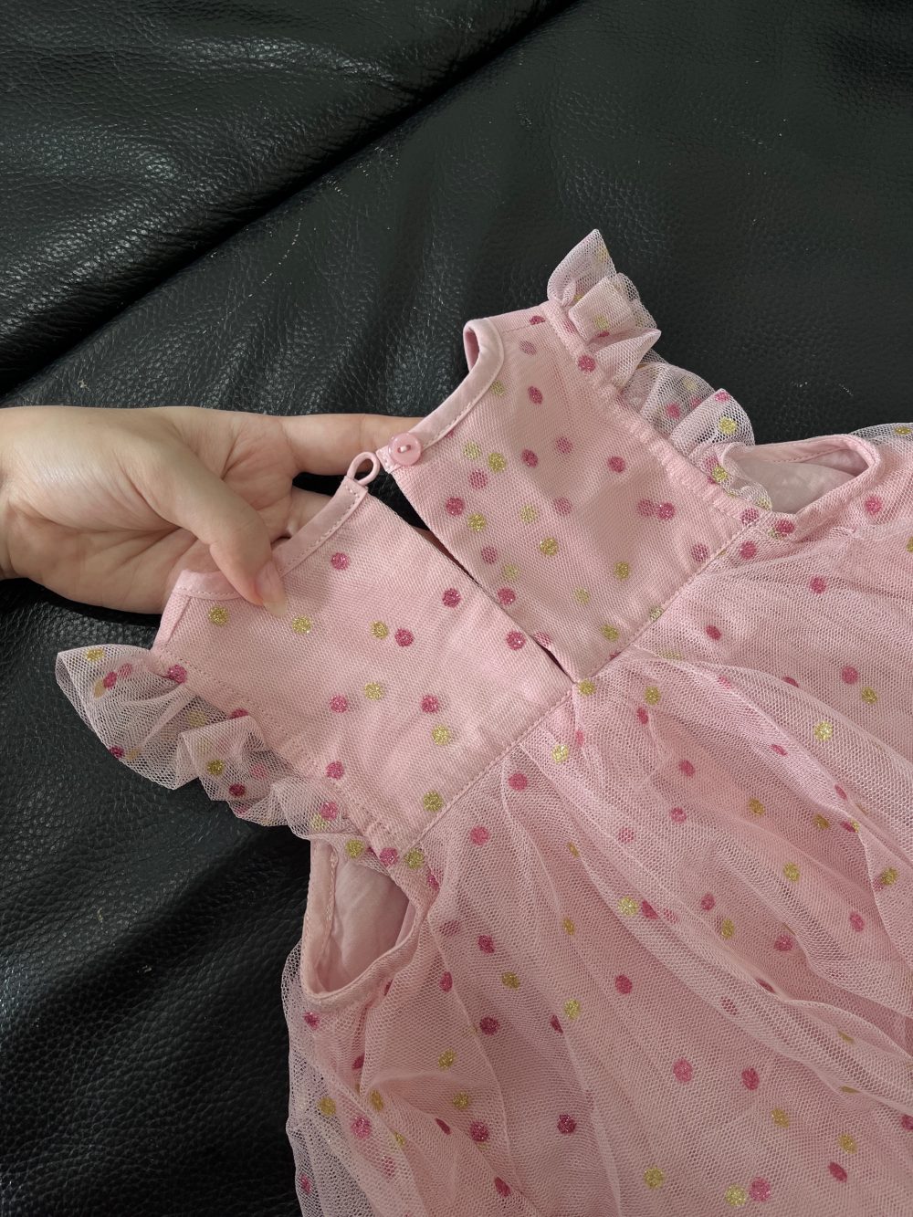 Váy Copenhagen Delights Isabella Baby Girl màu hồng (9→12m) còn tag - Ảnh 8