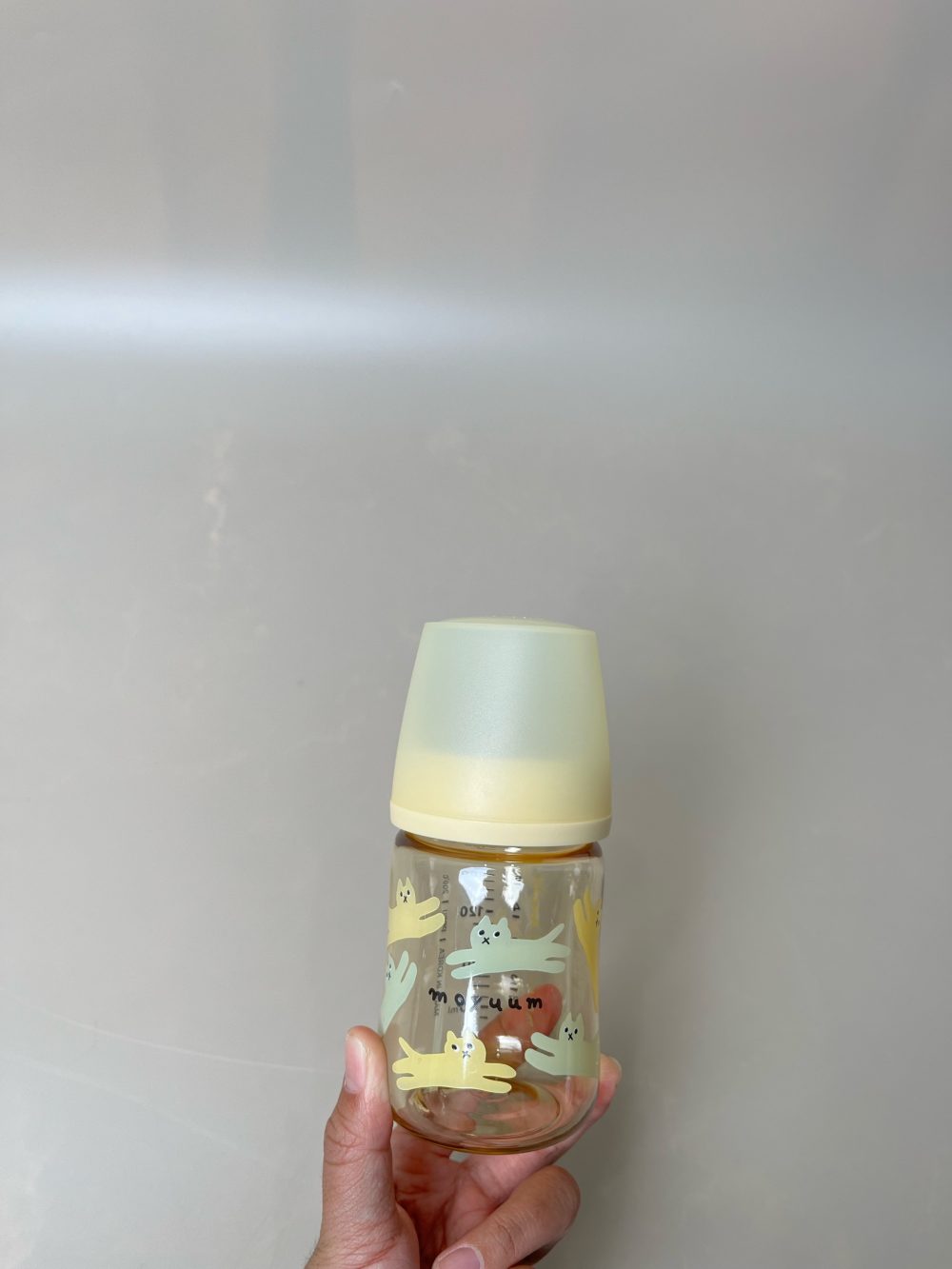 Set 2 bình sữa moyuum hoạ tiết mèo, trái tim 160ml ( size: 1/2) - Ảnh 9