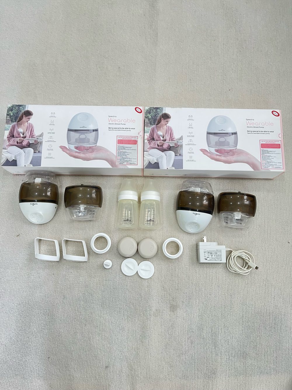 Bộ 2 máy hút sữa rảnh tay không dây Spectra Wearable ( full box) - Ảnh 3