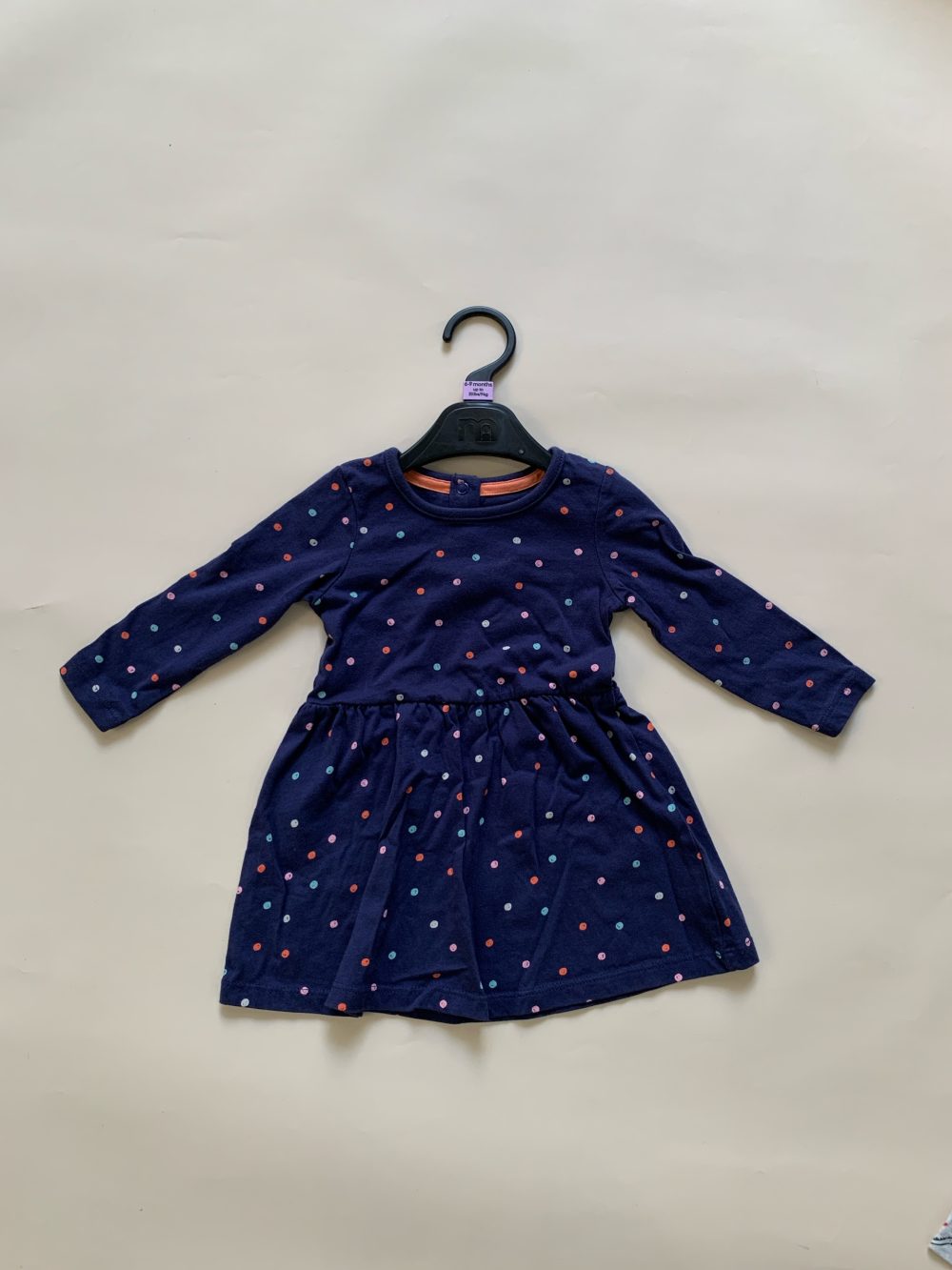 Set 2 đầm tay dài Mother Care hoạ tiết màu xám, xanh - Ảnh 3