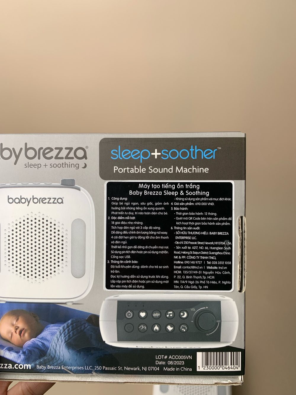 Máy tạo tiếng ồn trắng Baby Breeza Sleep&Soothing màu trắng (fullbox) - Ảnh 7