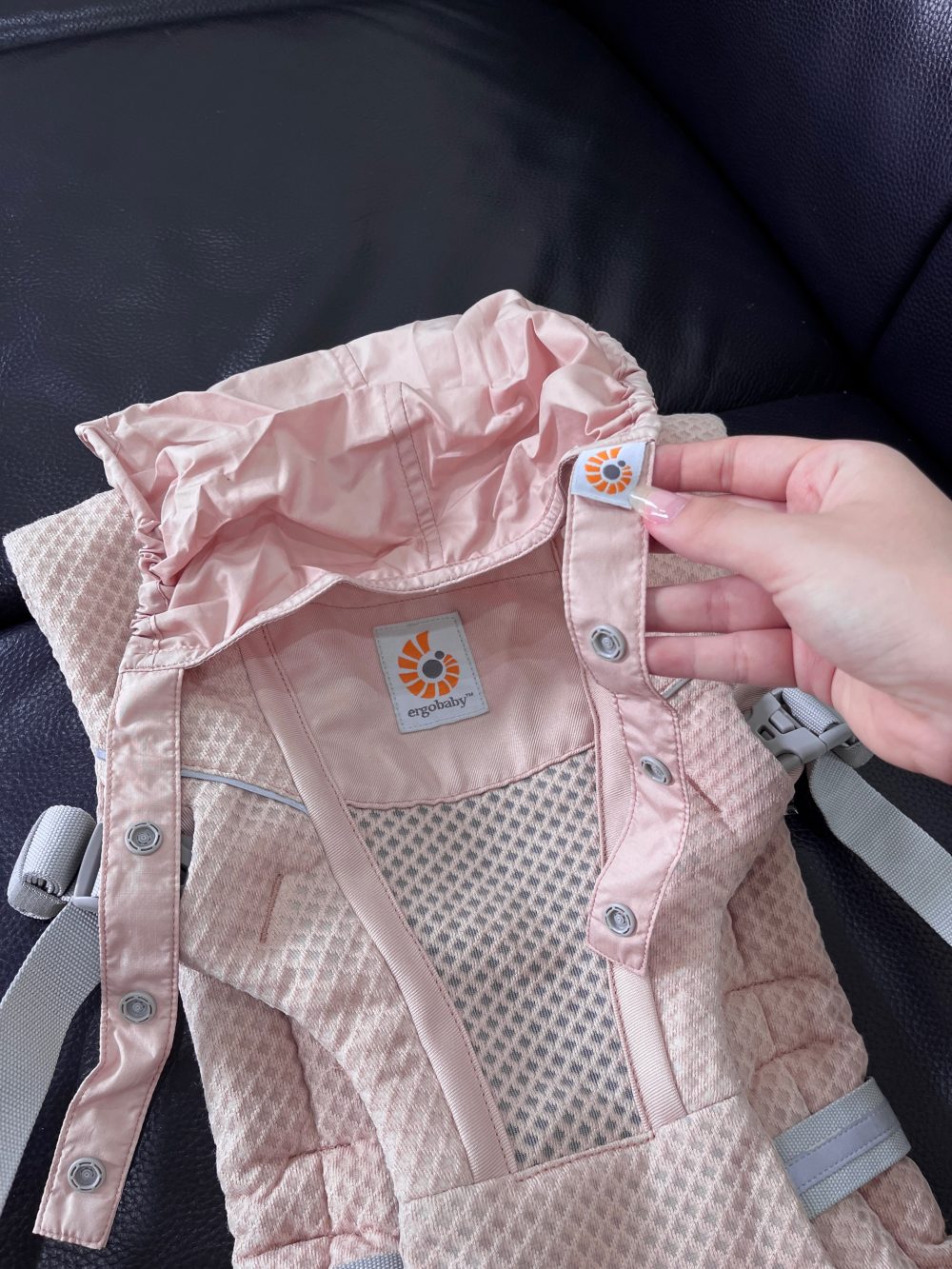 Địu Ergobaby Alta Hip Seat, Pink Quartz (4→48m, tối đa 20kg) - Ảnh 2