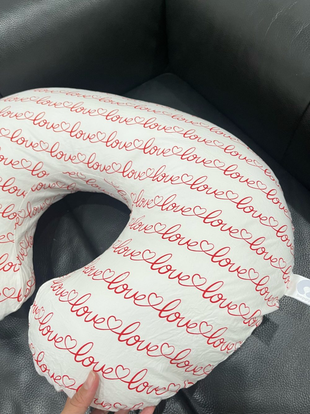 Gối cho bú Boppy Red Love Letters ( còn túi đựng) - Ảnh 11