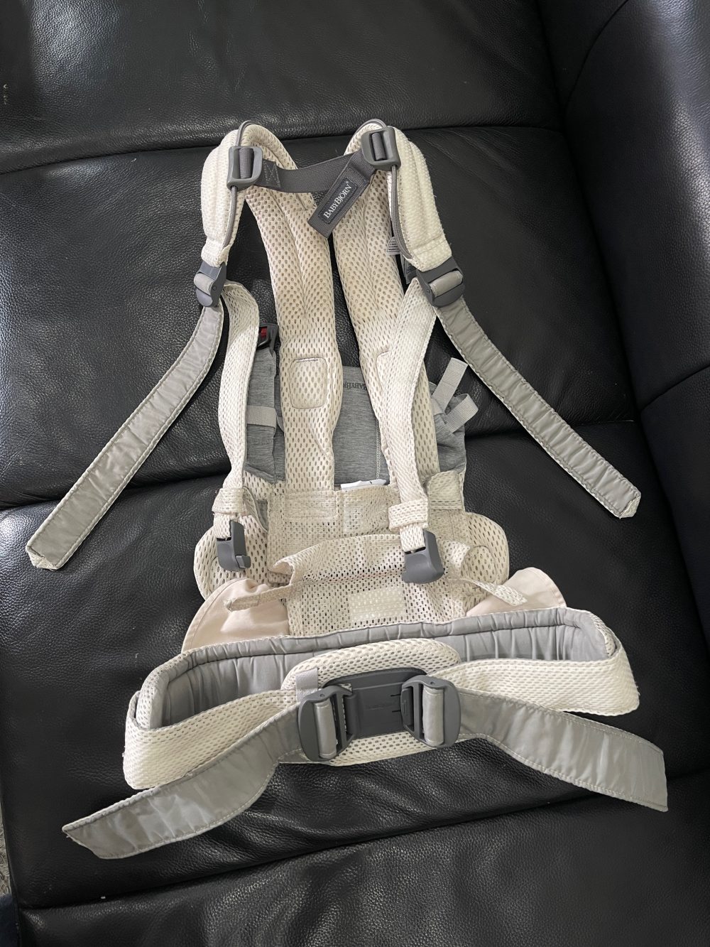 Địu Baby Bjorn màu kem (0->3y, tối đa 15kg, full box) - Ảnh 18