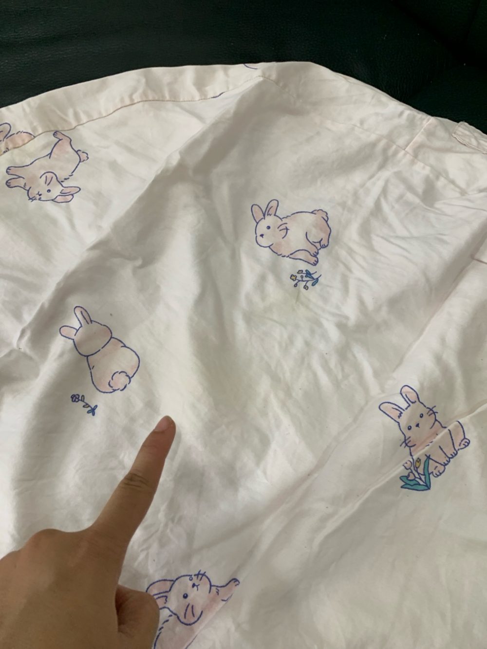 Gối chống trào ngược Dono&Dono vải 4 mùa (hoạ tiết gấu teddy) + kèm vỏ gối hoạ tiết thỏ hồng - Ảnh 7