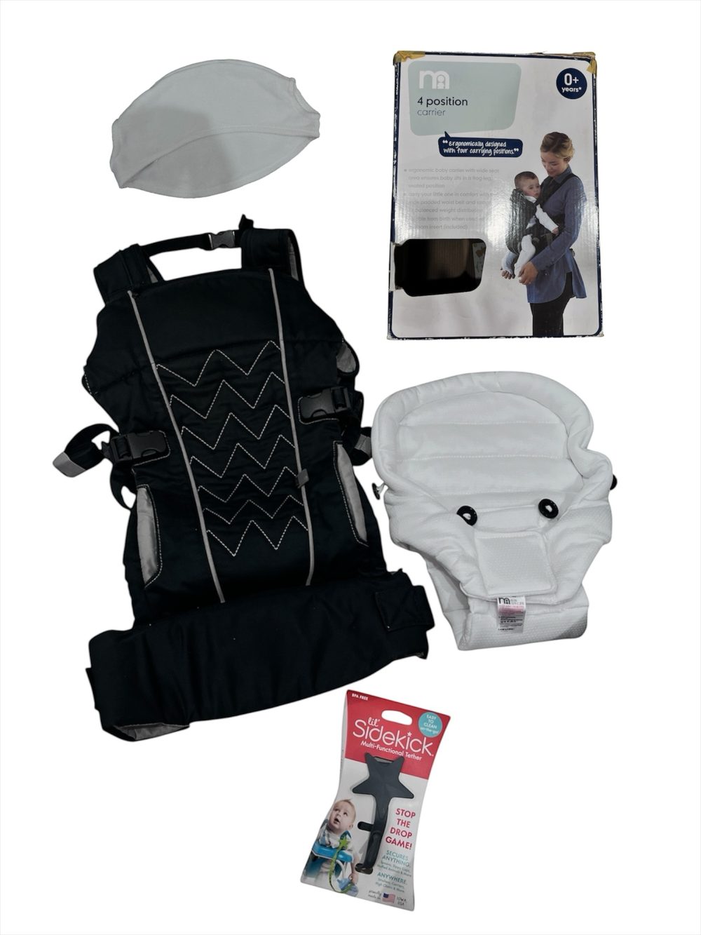 Địu 4 tư thế Mothercare ( size: Sơ sinh-> 15kg) tặng kèm dây đeo đa năng Lil' Sidekick - Ảnh 1