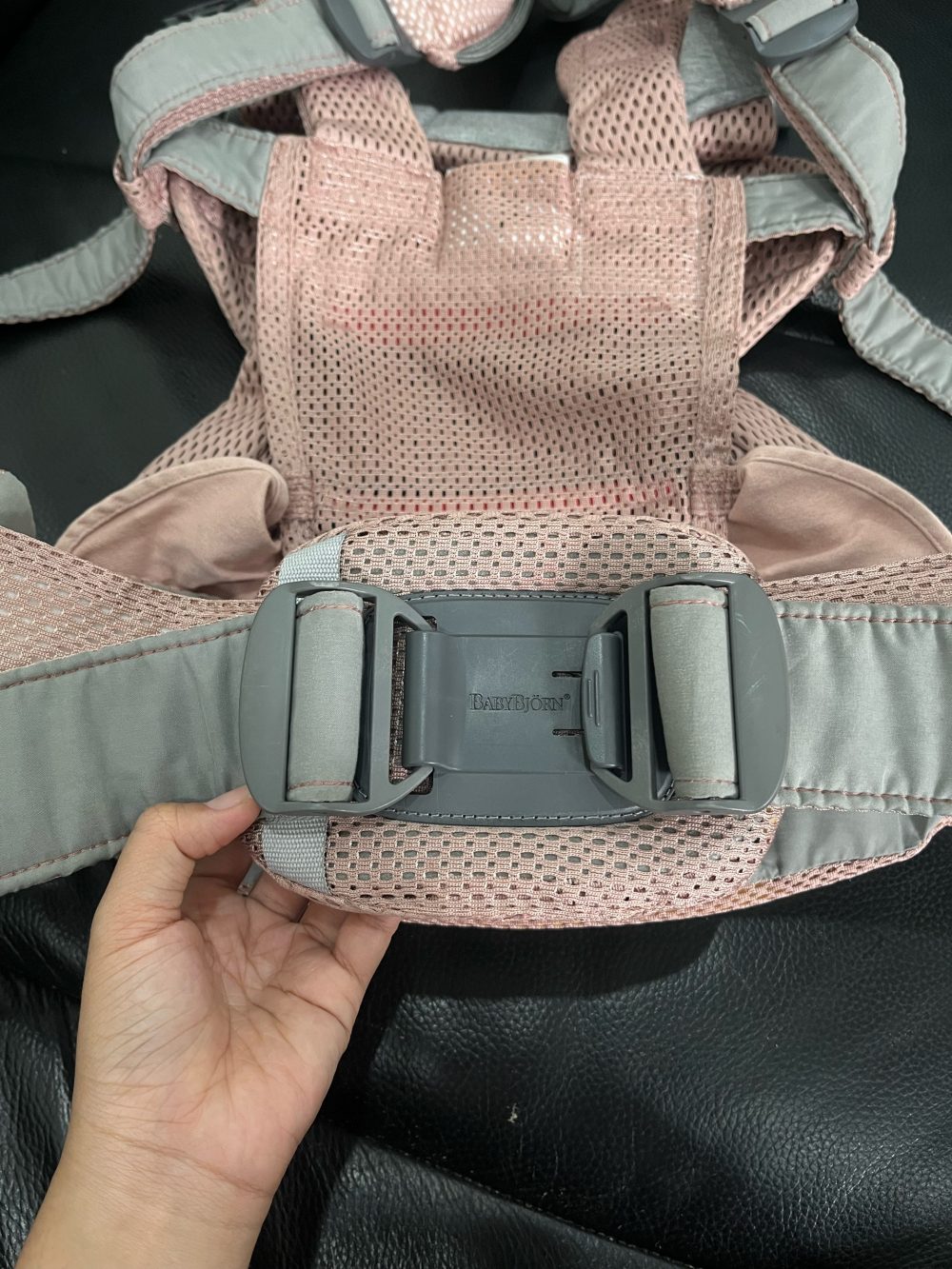 Địu Baby Bjorn Harmony dusty pink (size: 0->3y ~ 3kg2->15kg) - Ảnh 12