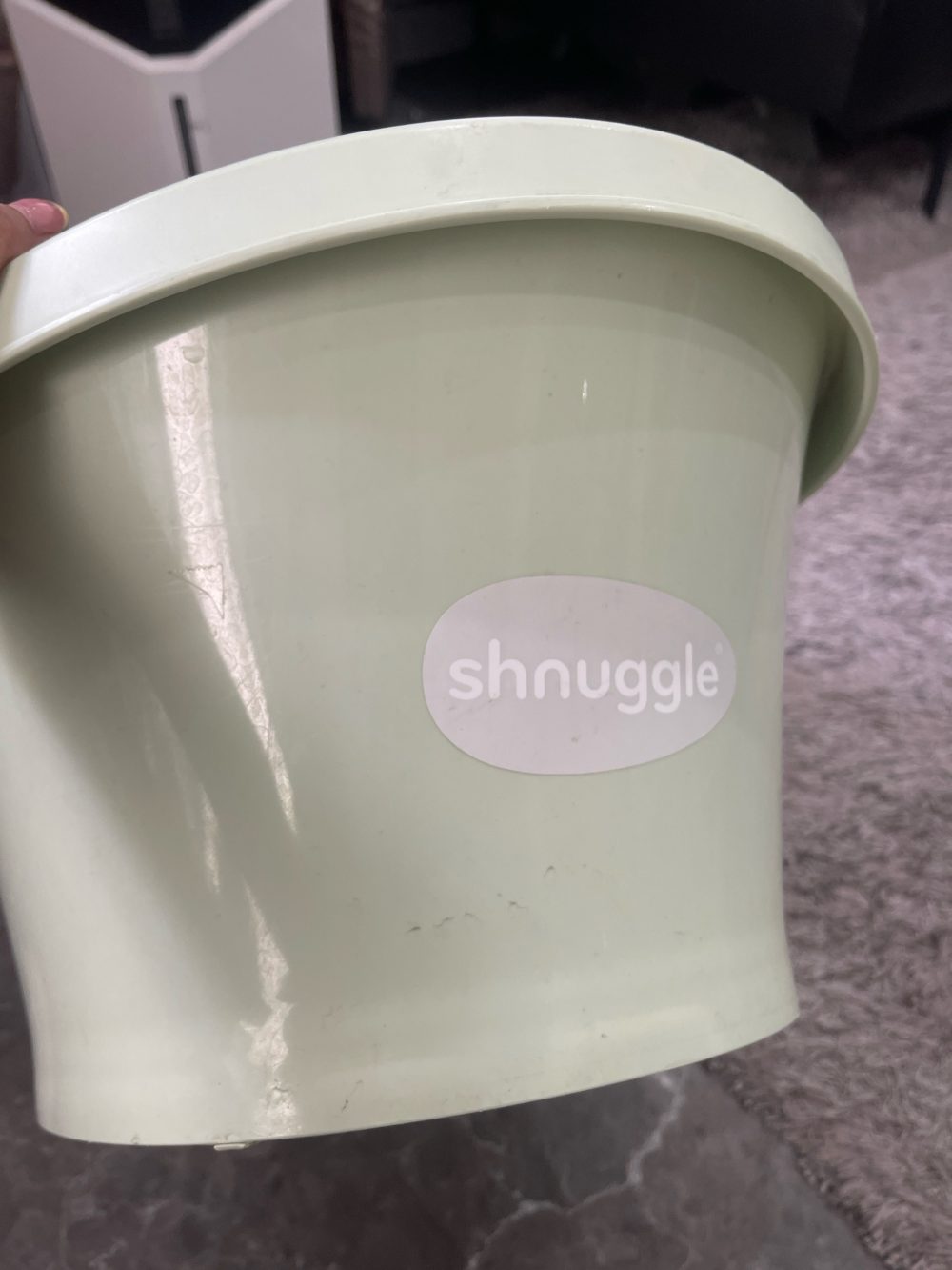 Chậu tắm Shnuggle cho bé màu xanh (size S: 0/12m) - Ảnh 3