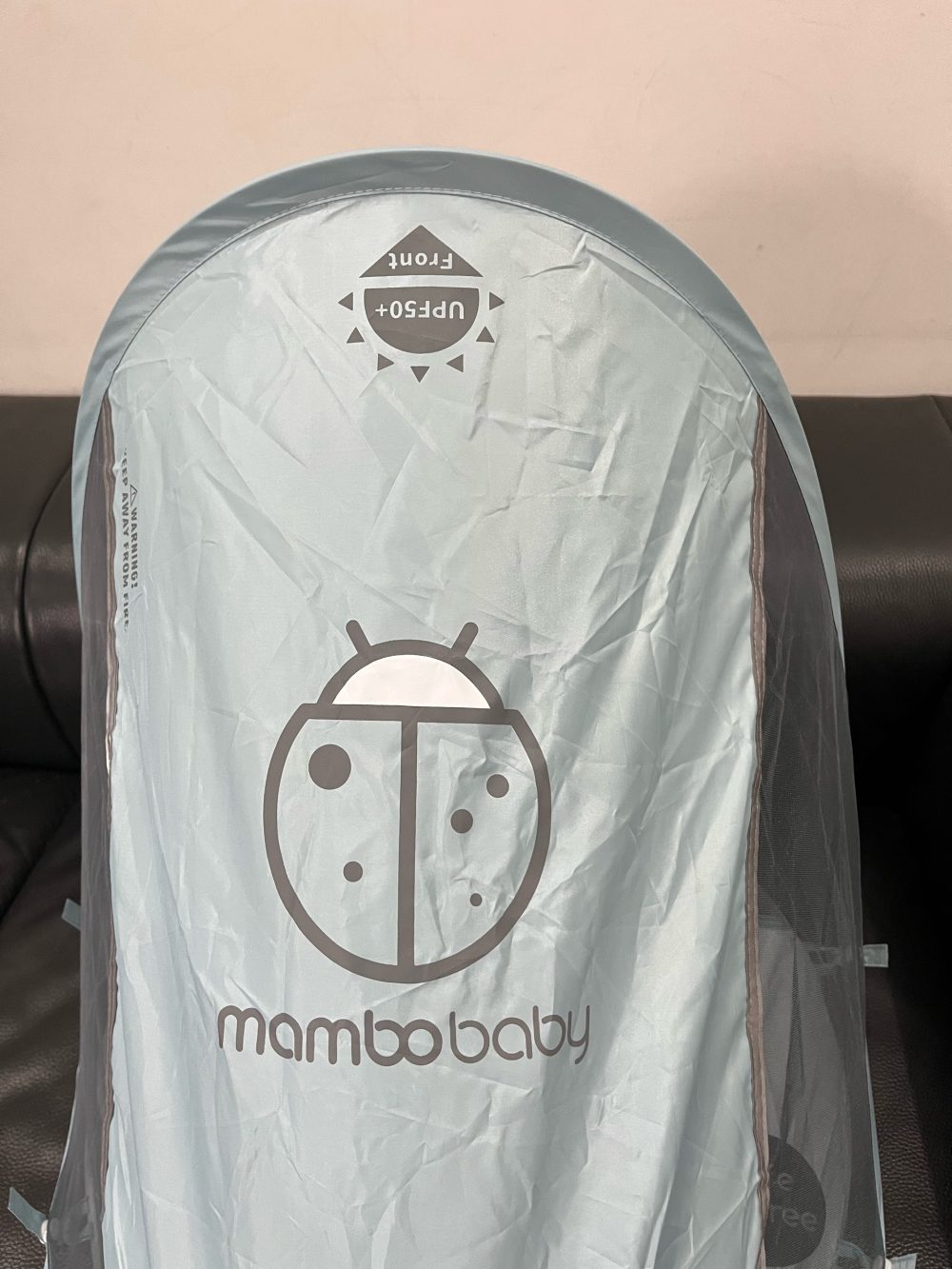 Phao bơi ngực Mambobaby màu xanh hoạ tiết bọ rùa có mái che ( size: 3->24m~ 6->18kg) - Ảnh 10