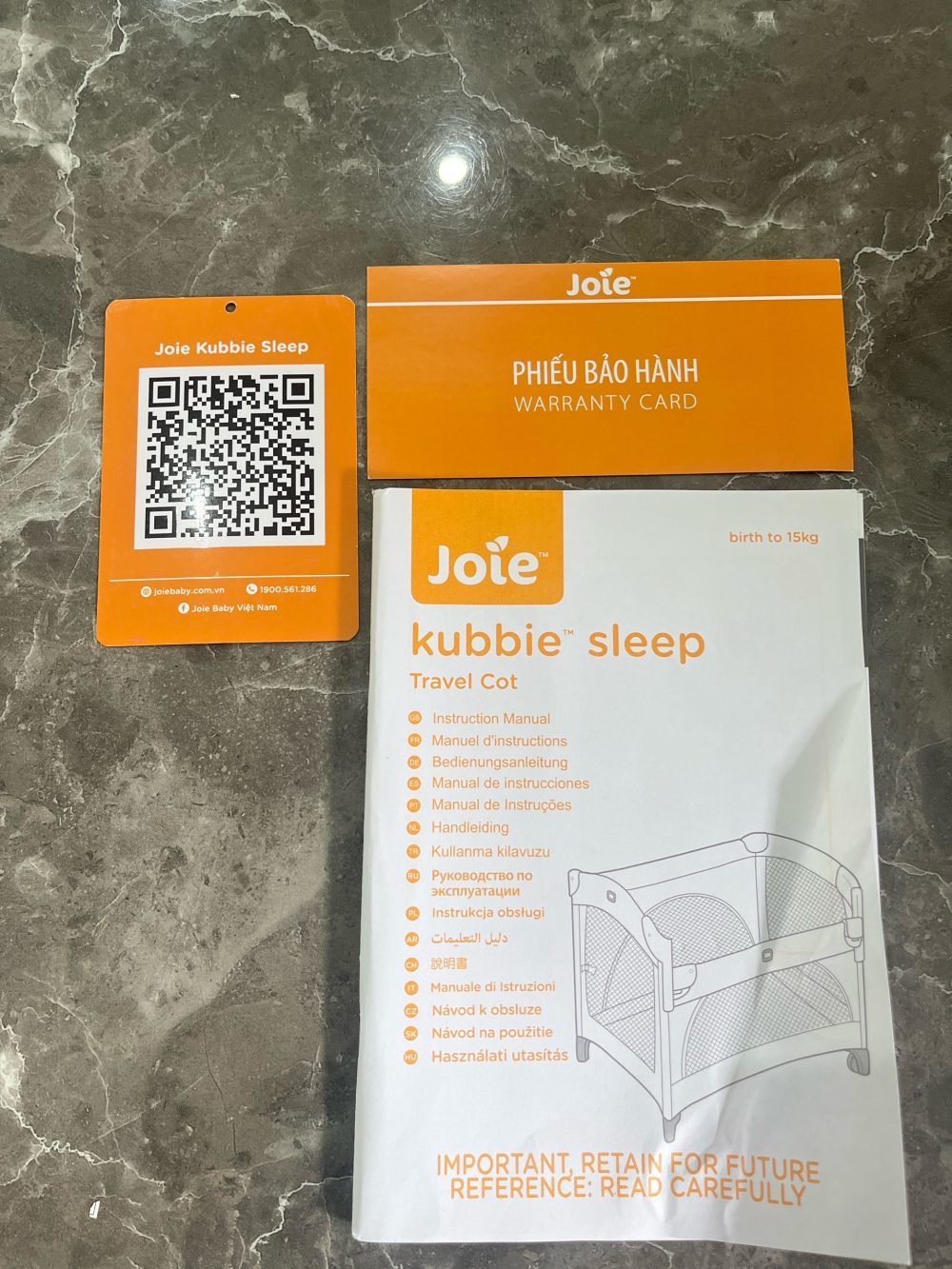Giường cũi cho bé Joie Kubbie Sleep Foggy Gray (tối đa 9kg) - Ảnh 21