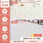 Set 6 tấm thảm xốp lắp ghép chống trượt 2cm (58*58cm) tặng 3 miếng - Ảnh 2