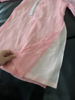 Áo dài cách tân thêu hoa màu hồng Tutupetti kèm quần no brand (13→15kg) - Ảnh 11