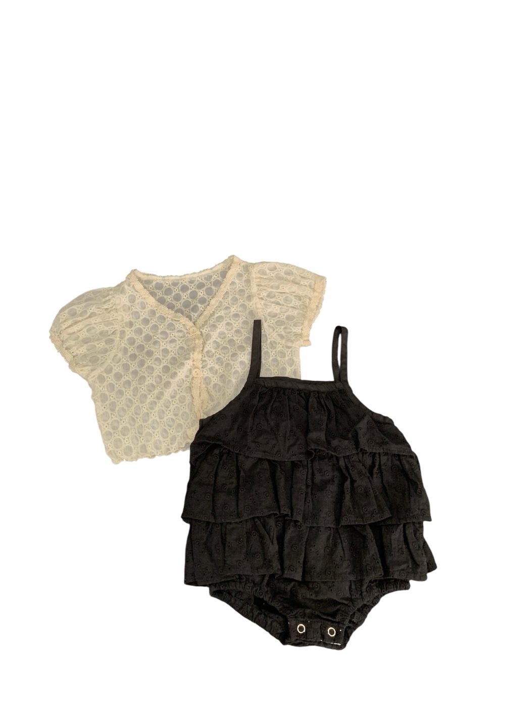 Set đầm body Bebe Holic kèm áo khoác màu đen, be (size:M) - Ảnh 1