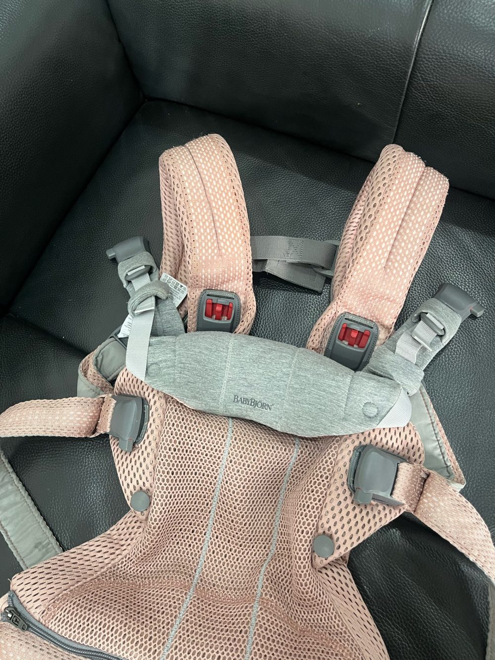 Địu Baby Bjorn Harmony dusty pink (size: 0->3y ~ 3kg2->15kg) - Ảnh 6