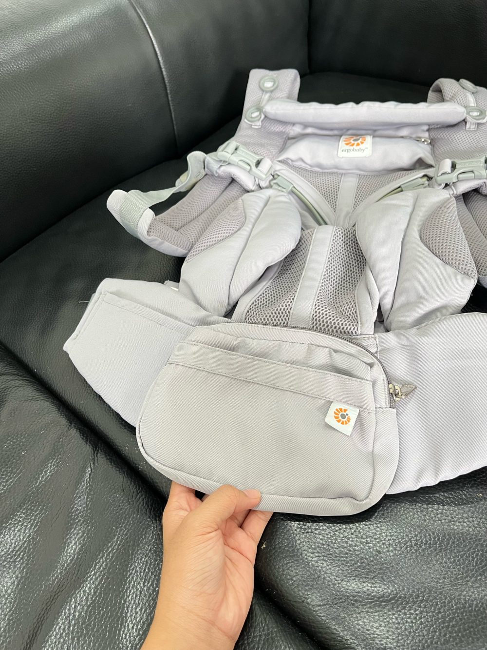Địu Ergobaby Omni 360 Cool Air Mesh, Pearl Grey ( size:0->48m~ 3kg2->20kg) - Ảnh 12