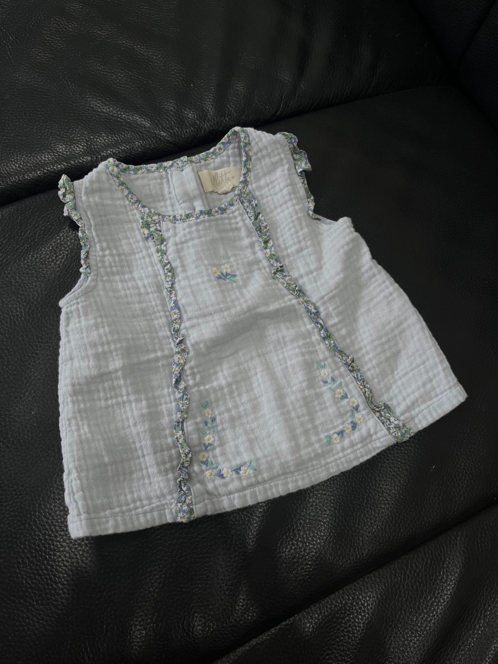 Set 2 đồ bộ cotton Verdaubet màu be, Abetta màu xanh (12→18m) - Ảnh 5