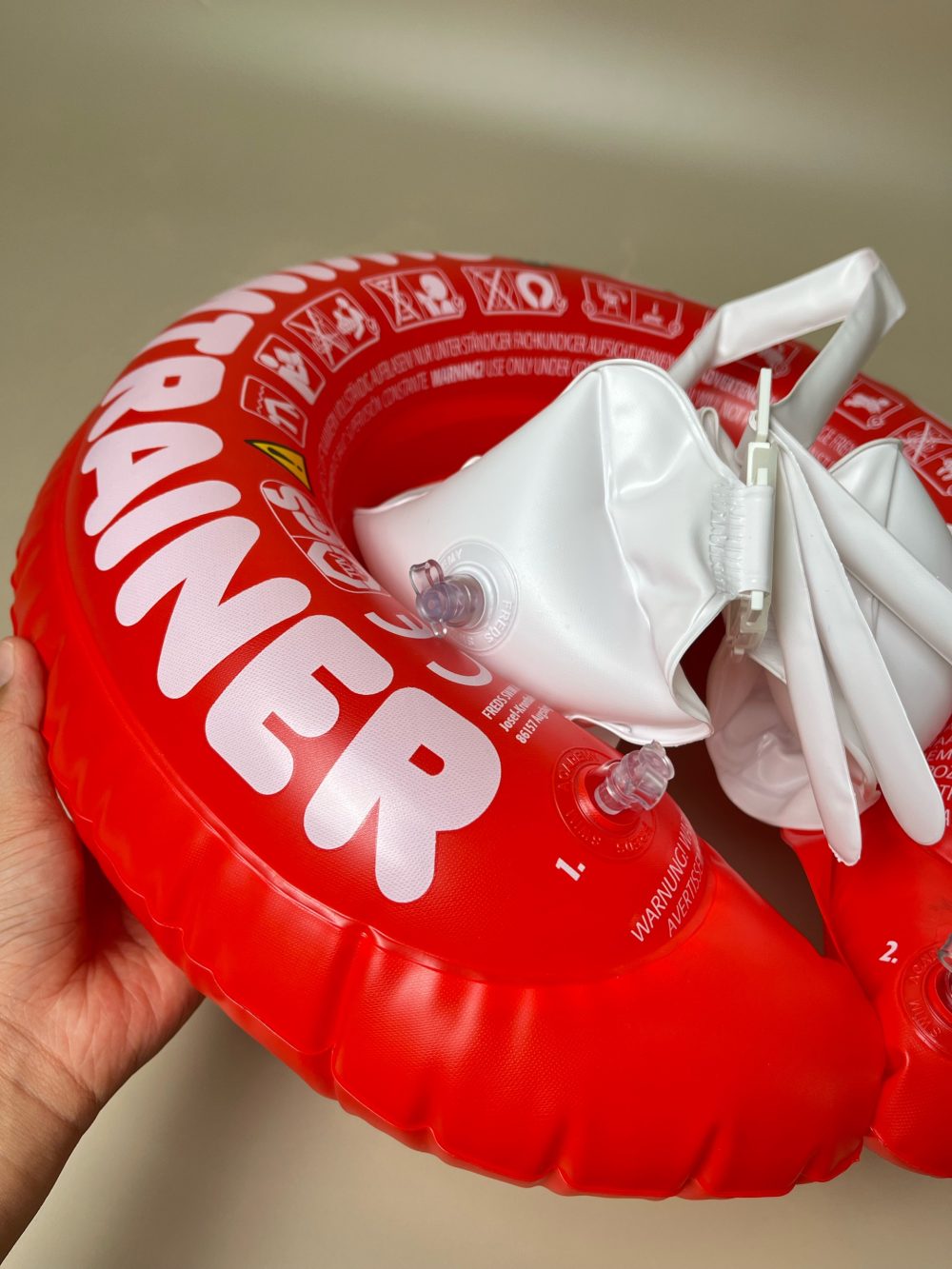 Phao Bơi Swimtrainer màu đỏ đỡ lưng cho bé ( size: 3m->4y~ 6->18kg) - Ảnh 4