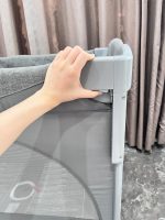 Giường cũi Joie Kubbie Sleep Foggy Gray (tối đa 9kg) tặng kèm đệm sơ dừa & drap size 80x50cm - Ảnh 9