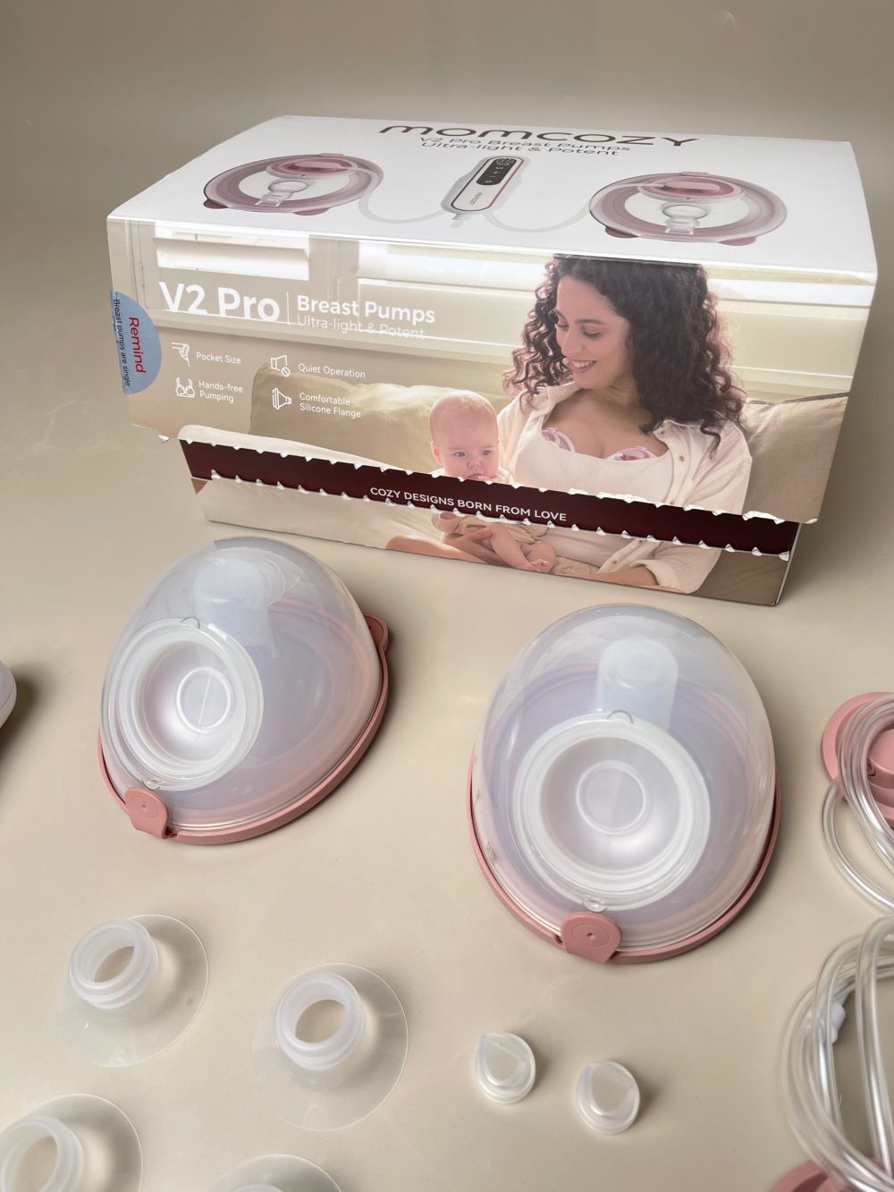 Máy hút sữa Momcozy V2 Pro cup hồng ( full box) - BH 10/9/2026 - Ảnh 5