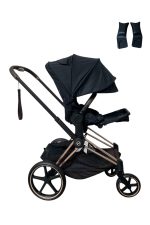 Xe đẩy Cybex Priam 3 khung rosegold (size: 0->4y, tối đa 22kg) kèm adapter