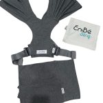 Địu vải Embé Sling màu Charcoal dòng flex ( size: 0->24m, còn túi đựng)