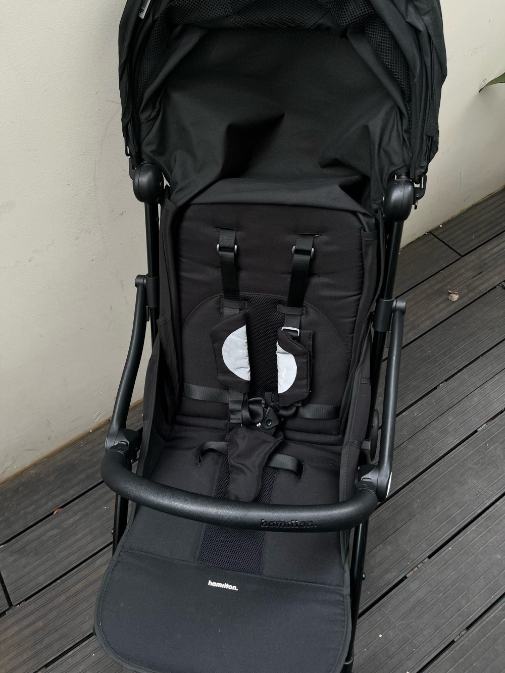 Xe đầy Hamilton X1 Plus màu đen (size: 0→4y, tôi đa 20kg) còn túi đựng - Ảnh 14