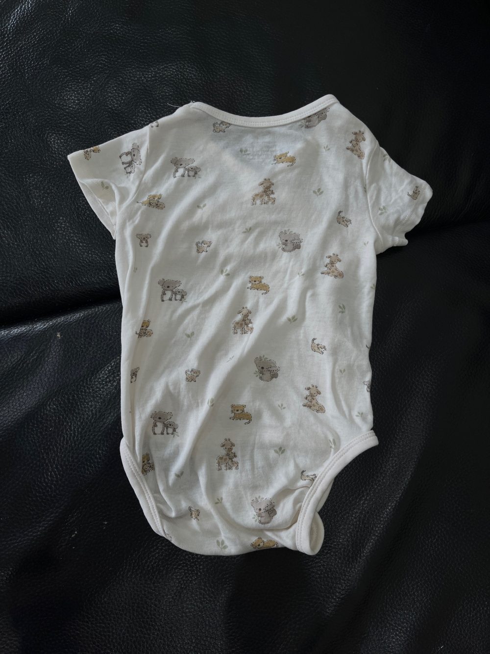 Set 4 bodysuit H&M màu xanh/be (size 2→9m) - Ảnh 6
