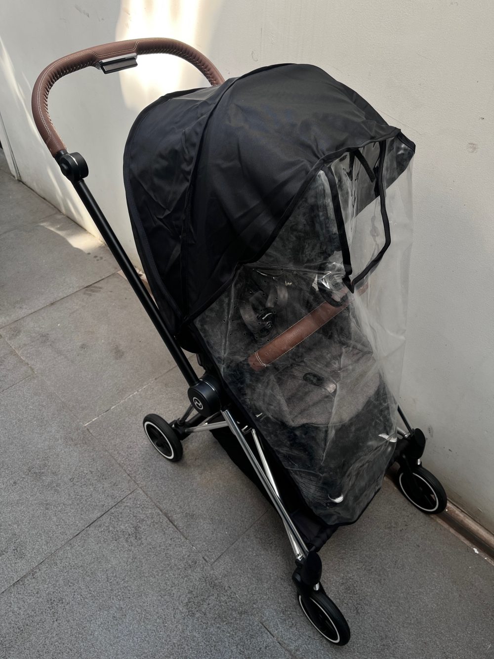 Xe đẩy Cybex mios 3 màu xám khung bạc ( size: 0->4y, tối đa 22kg) kèm adapter và áo mưa cybex - Ảnh 33