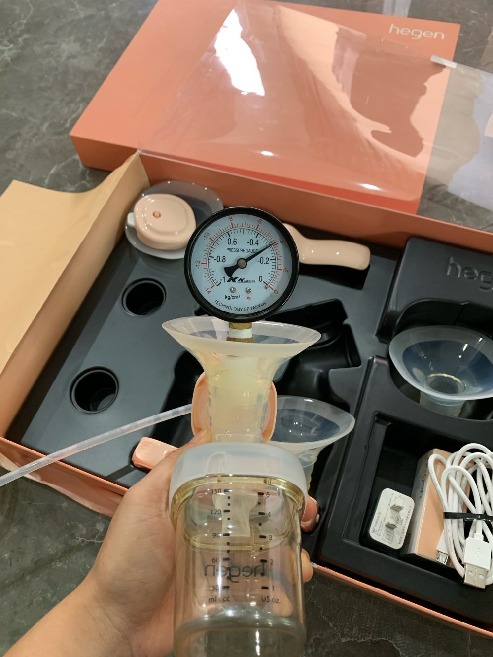 Máy hút sữa Hegen Softsqround (fullbox) - Ảnh 2