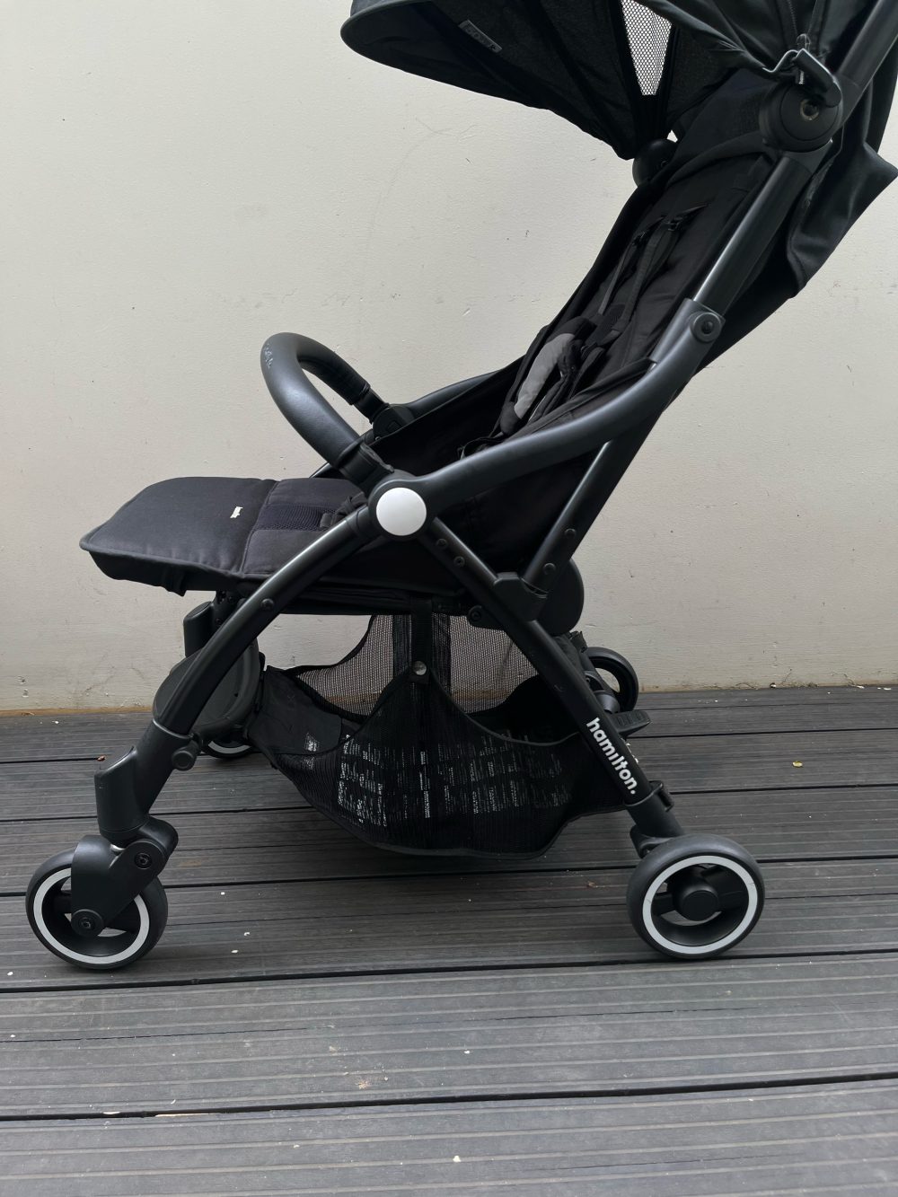 Xe đầy Hamilton X1 Plus màu đen (size: 0→4y, tôi đa 20kg) còn túi đựng - Ảnh 3