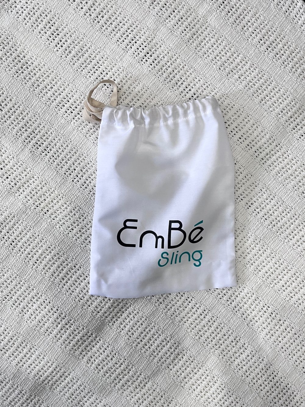 Địu vải lưới EmBé Sling, size: WindMesh Plus màu Mocha ( size: 0->24m, còn túi đựng ) - Ảnh 8