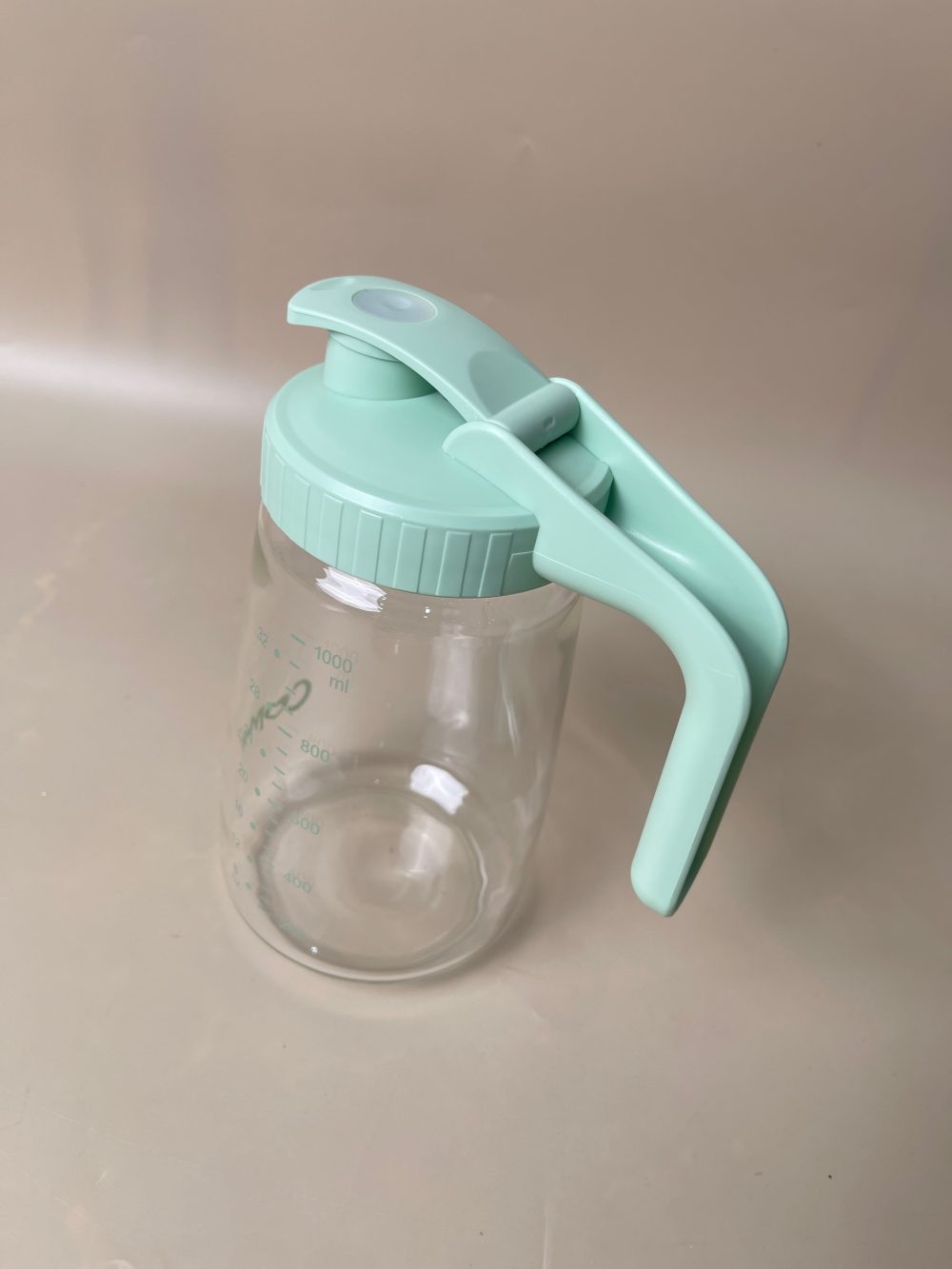 Bình trữ sữa thuỷ tinh Comi màu xanh 1L ( no box) - Ảnh 6