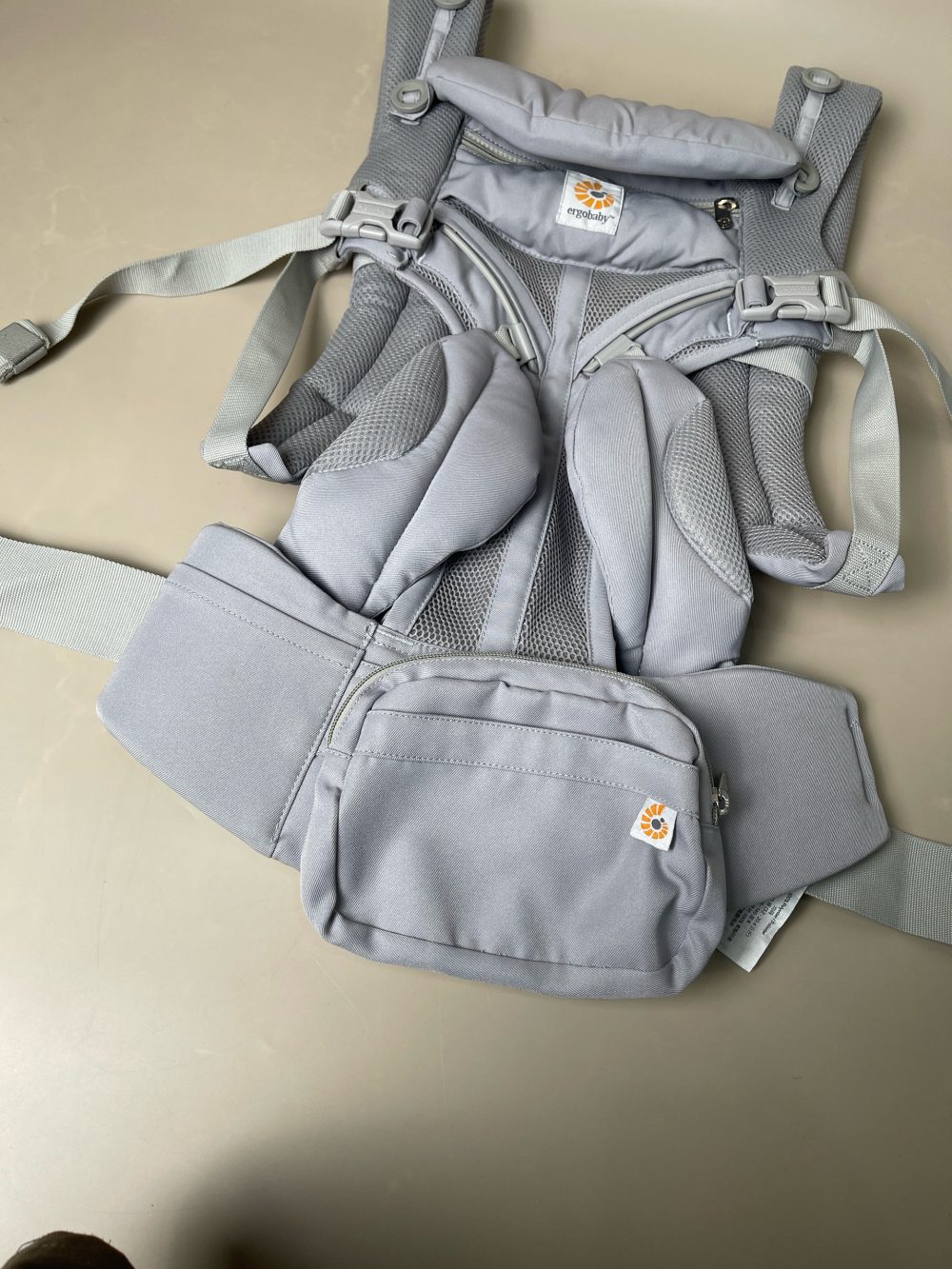 Địu cho bé Ergobaby Omni 360 Cool Air Mesh Pearl Grey (size: 3kg2->20kg ~ 0->48m, full box) - Ảnh 11