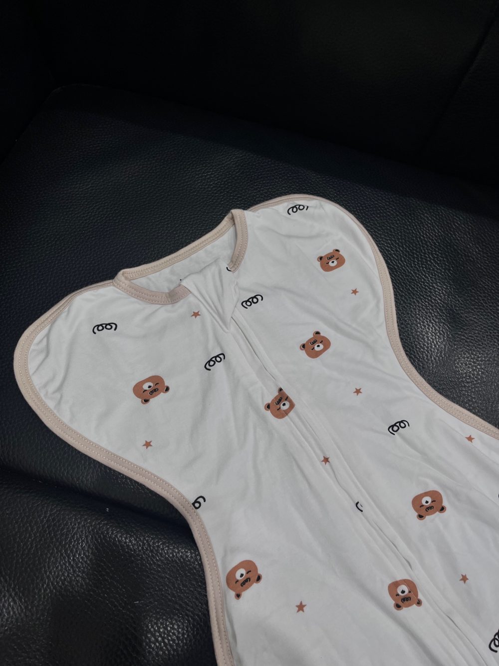 Set 3 nhộng kén ngủ Unbee, 2 màu trắng họa tiết hoạt hình (size 0→3m) & 1 màu xanh (size 0→6m) - Ảnh 6