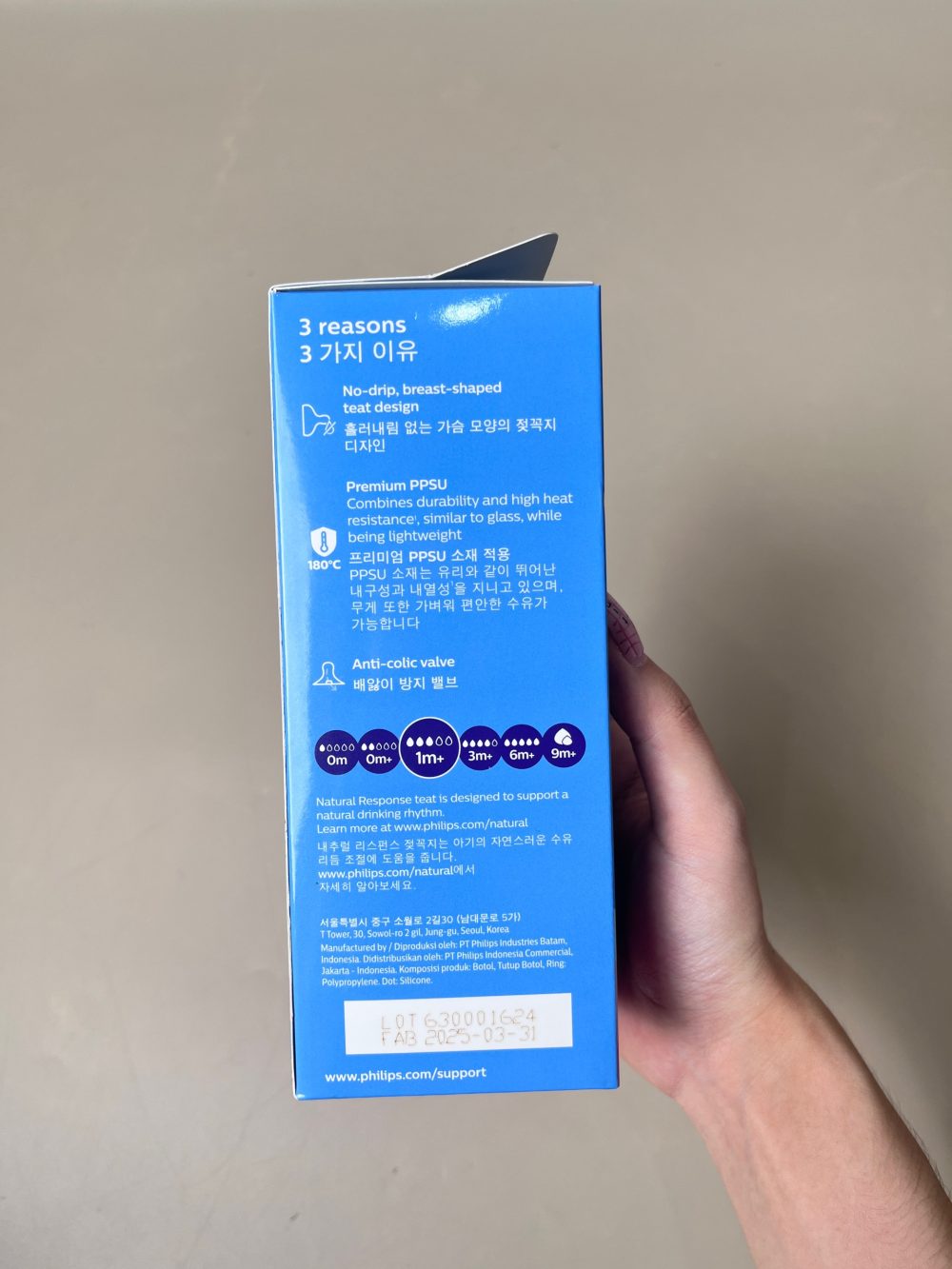 Bình sữa PHILIPS AVENT PPSU 260ml ( full box) kèm 4 núm ti size số 2,3,4 - Ảnh 21