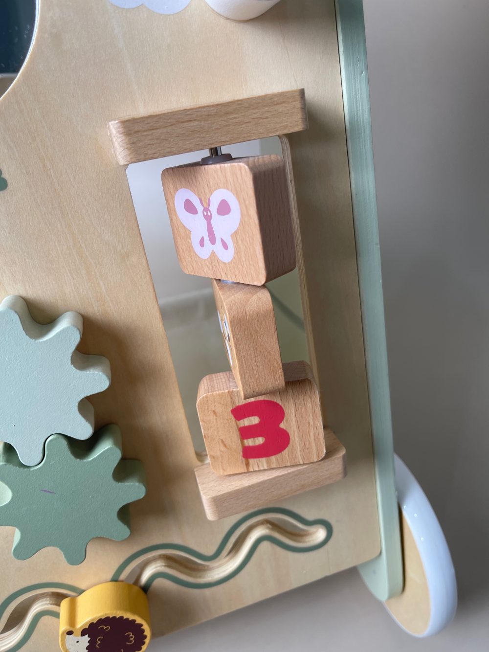 Xe tập đi gỗ PolarB cầu vòng Viga Toys màu xanh ( full box) - Ảnh 15